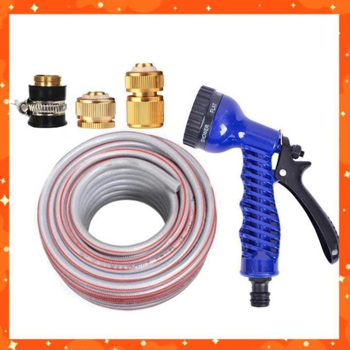 Bộ dây tăng áp 3 lần vòi xịt nước rửa xe, tưới cây loại 7-10m 206843