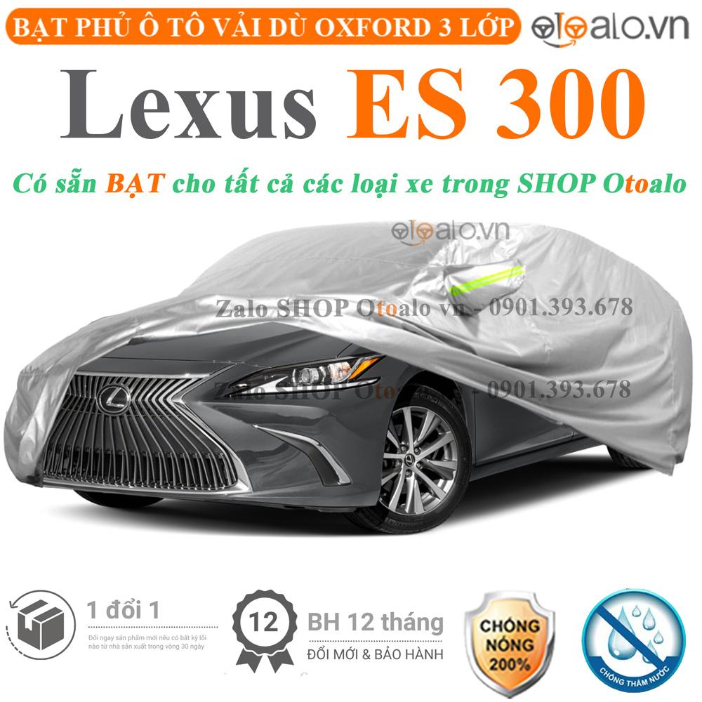 Bạt che phủ xe ô tô Lexus ES 300 vải dù 3 lớp CAO CẤP BPXOT - OTOALO