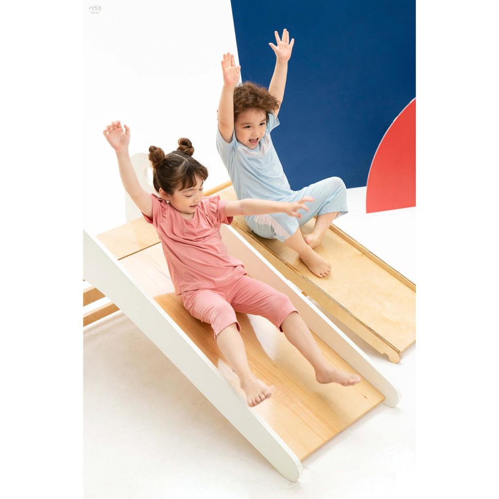 Bộ Lửng Bé Trai Xanh Nhạt Ghi 2Y/3Y/4Y/5Y