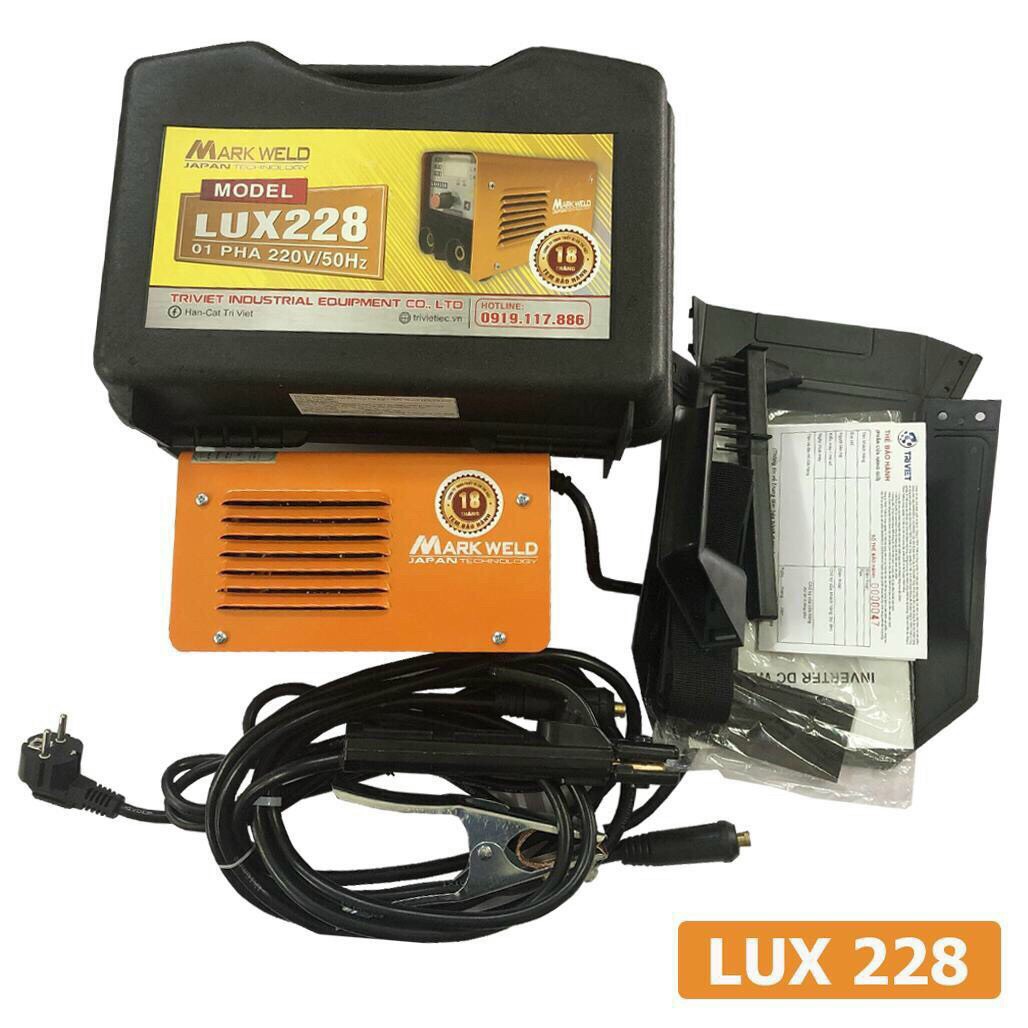 Máy hàn Điện tử Mini inverter MARKWELD LUX228 ( Hàn que 3.2 ly )