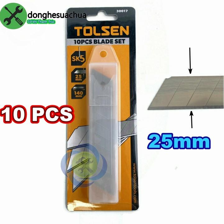 Lưỡi dao rọc giấy loại lớn Tolsen 30017 125mm x 25mm x 0.7mm
