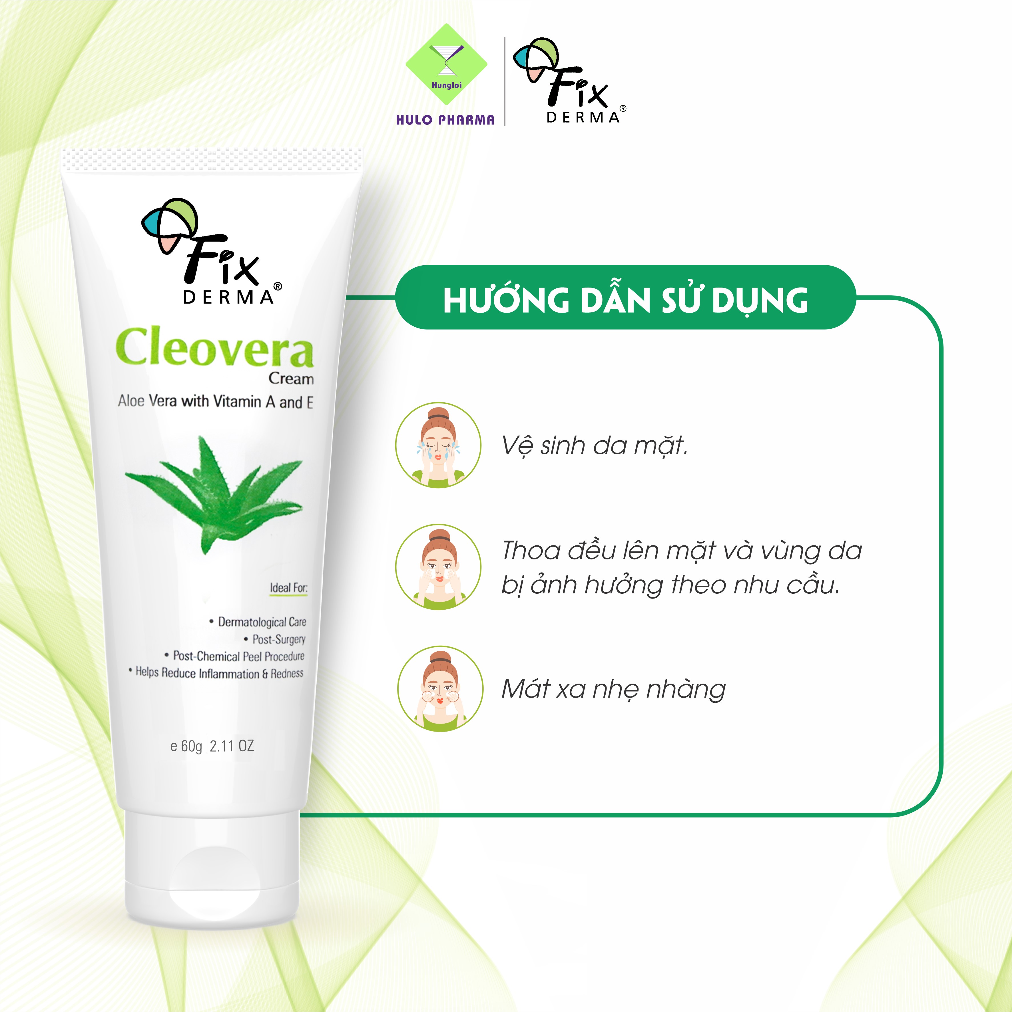 Kem dưỡng da FIXDERMA Cleovera Cream (60g)