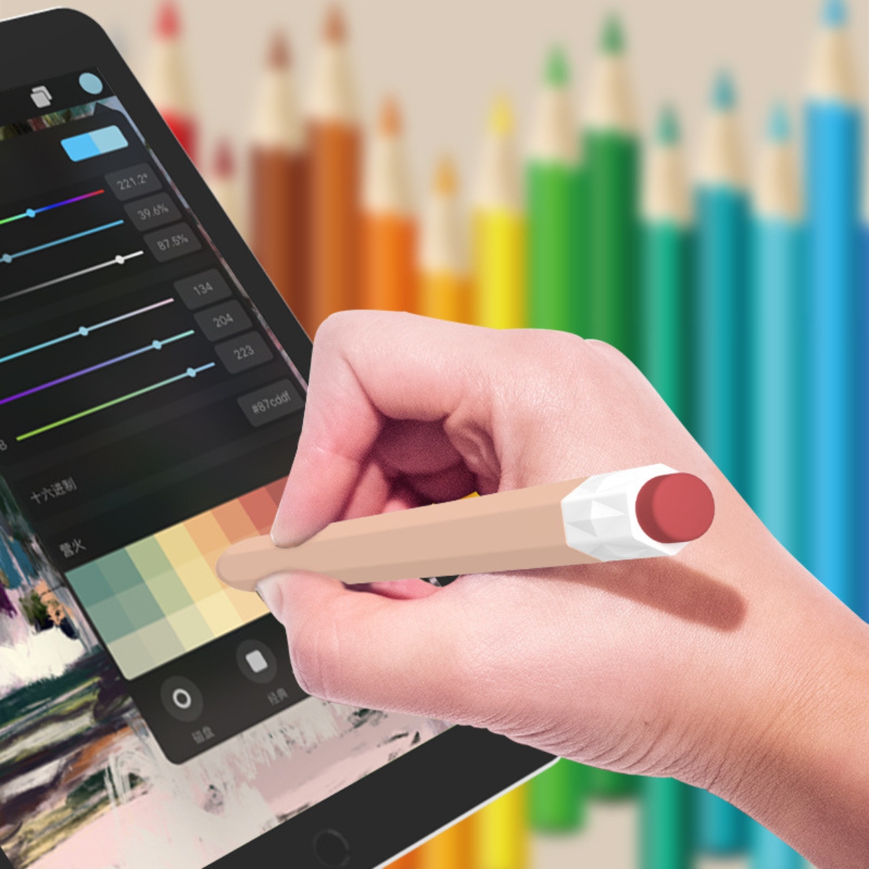 Ốp Case Bảo Vệ Dành Cho Apple Pencil 2, Kai.N Retro, Kiểu Dáng Bút Chì - Hàng Chính Hãng