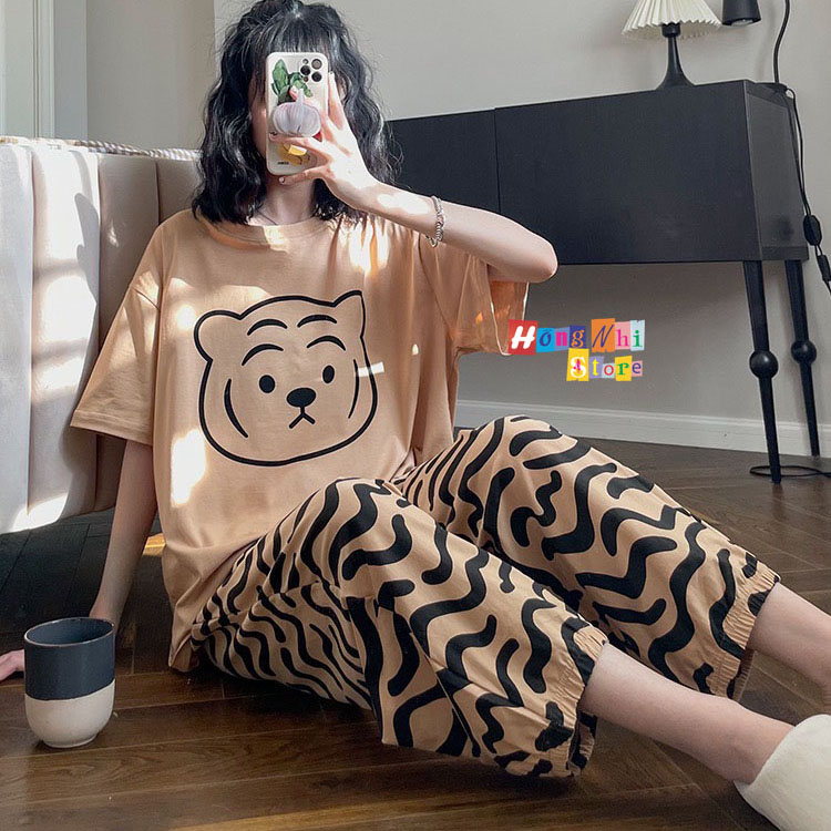 Quần Hoạt Hình Dài Bo Lai Cọp Vằn Cartoon Pant V2 Oversize Ulzzang Unisex - MM