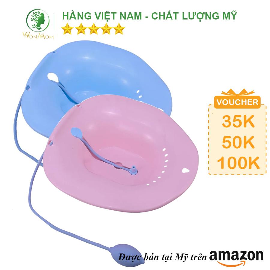 Chậu xông hơi cửa mình sau sinh kèm vòi xịt Wonmom