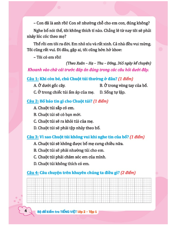 Sách - Bộ đề kiểm tra Tiếng Việt lớp 2 - tập 1
