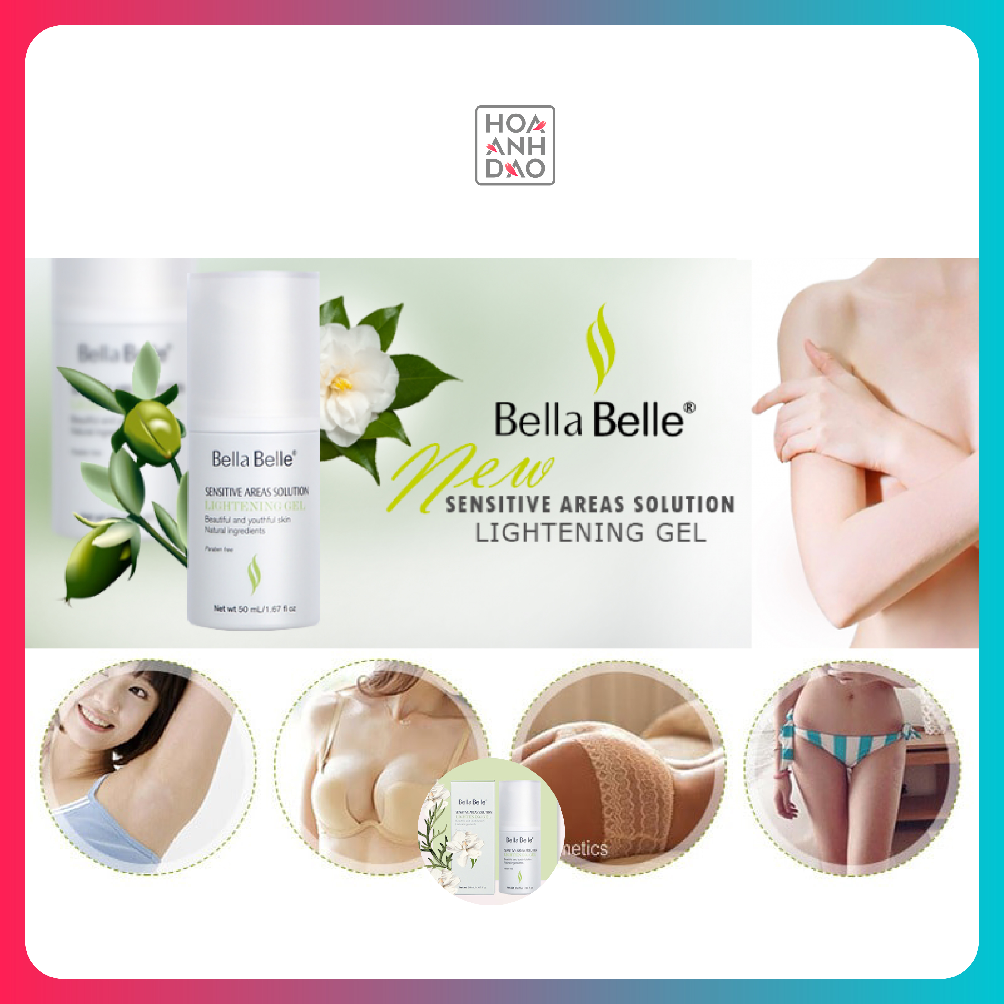 Gel Làm Hồng Nhũ Hoa Bella Belle Areas Solution Lightenening (50ml)