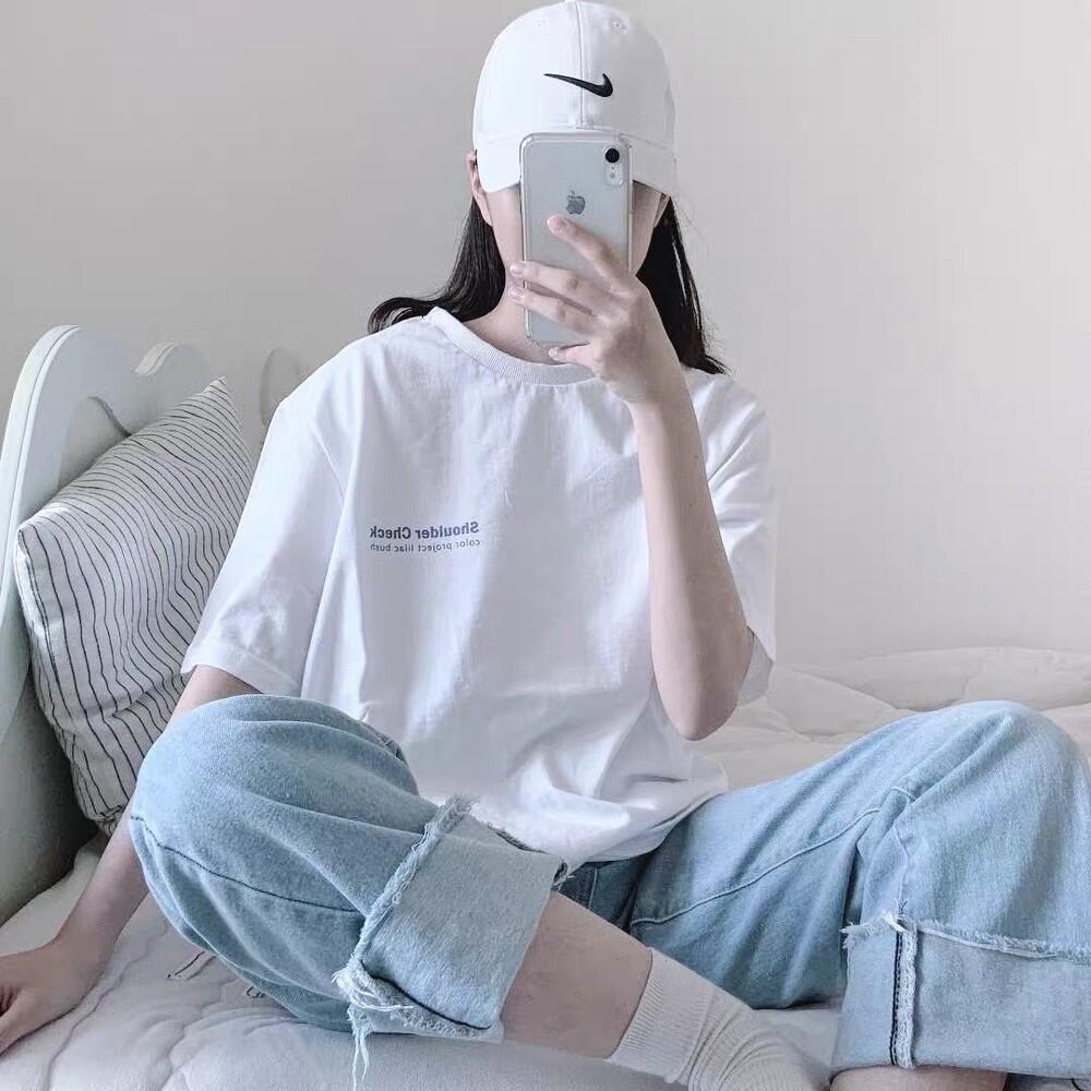 Áo phông Oversize Shoulder, JACKLANE, Áo cộc tay Unisex Jack Lane