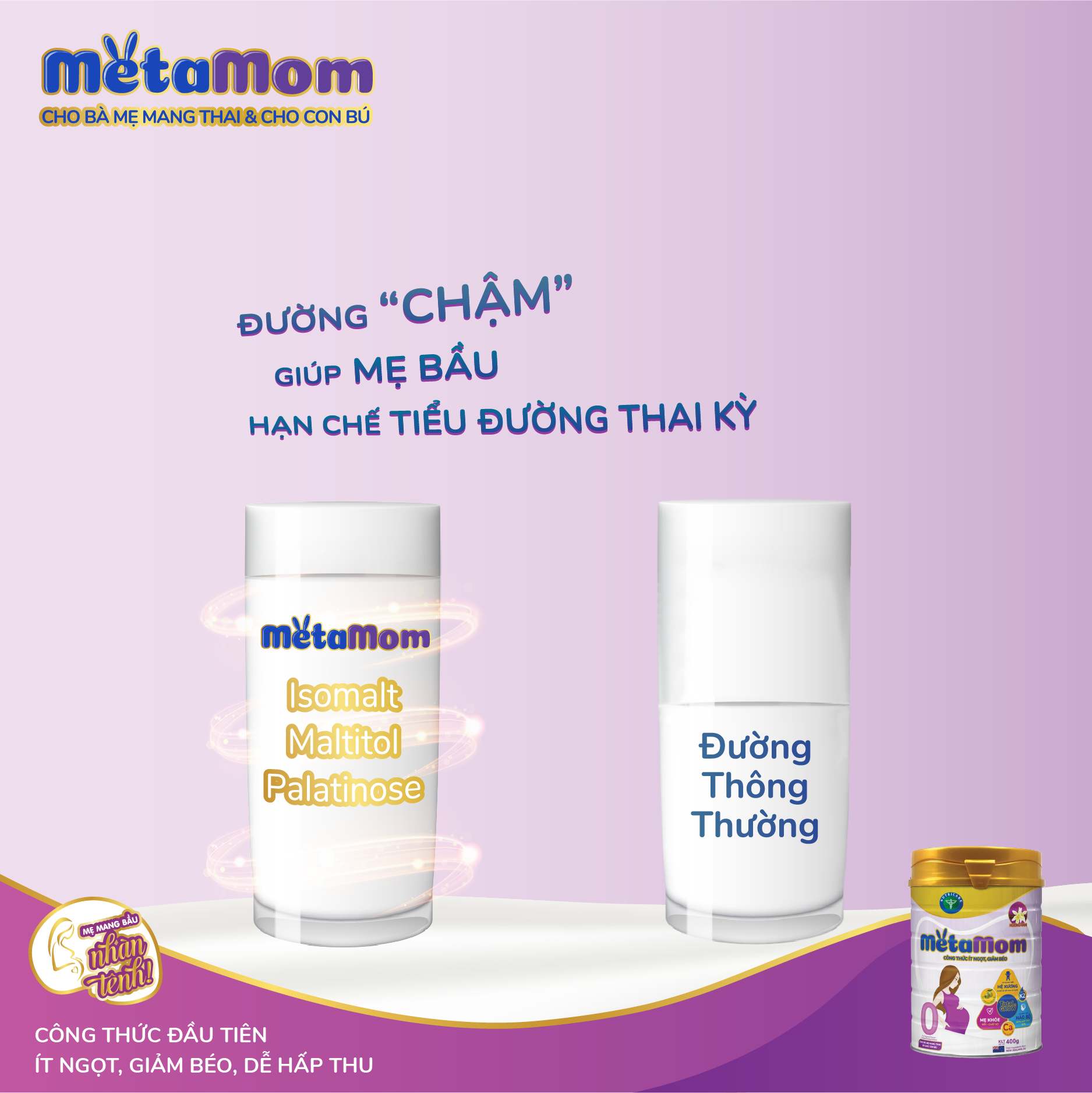 Sữa bột MetaMom dành cho phụ nữ mang thai và cho con bú