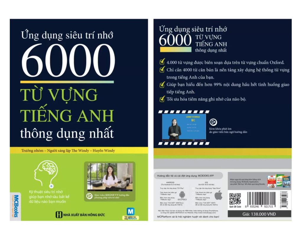 Ứng Dụng Siêu Trí Nhớ 6000 Từ Vựng Tiếng Anh Thông Dụng Nhất Cho Người Học Tiếng Anh Cơ Bản - Học Kèm App Online - Bản Quyền