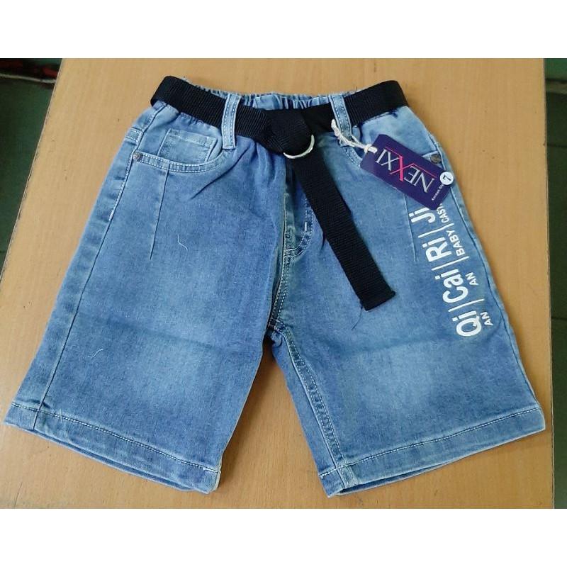 Quần short jean bé trai