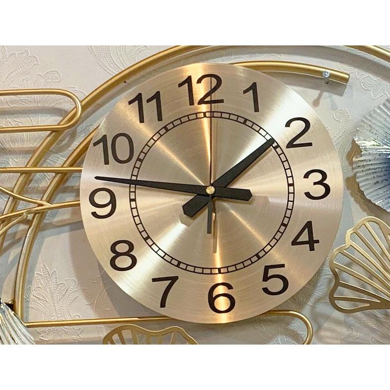 Đồng hồ treo tường ngang bạch quả sang trọng