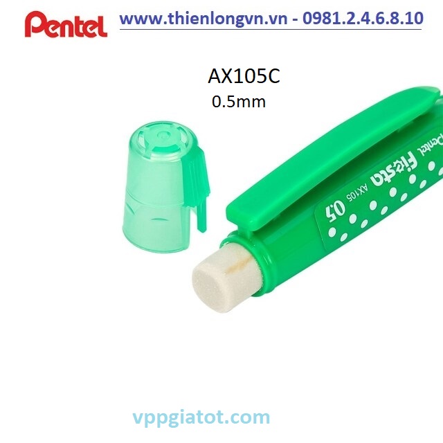 Bút chì kim 0.5mm Pentel Fiesta AX105C màu xanh lá