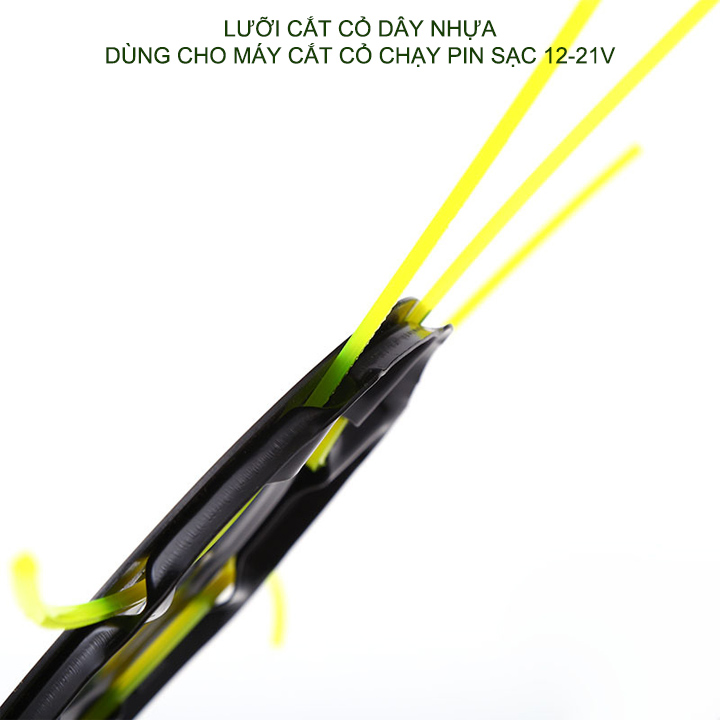 Lưỡi cắt cỏ dây nhựa, 8 dây, dùng cho máy cắt cỏ chạy pin 12-21V