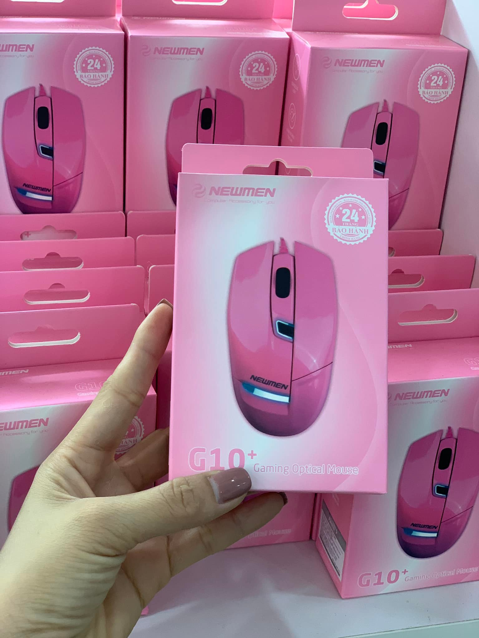 Chuột Gaming NEWMEN G10 Pink - Hàng chính hãng