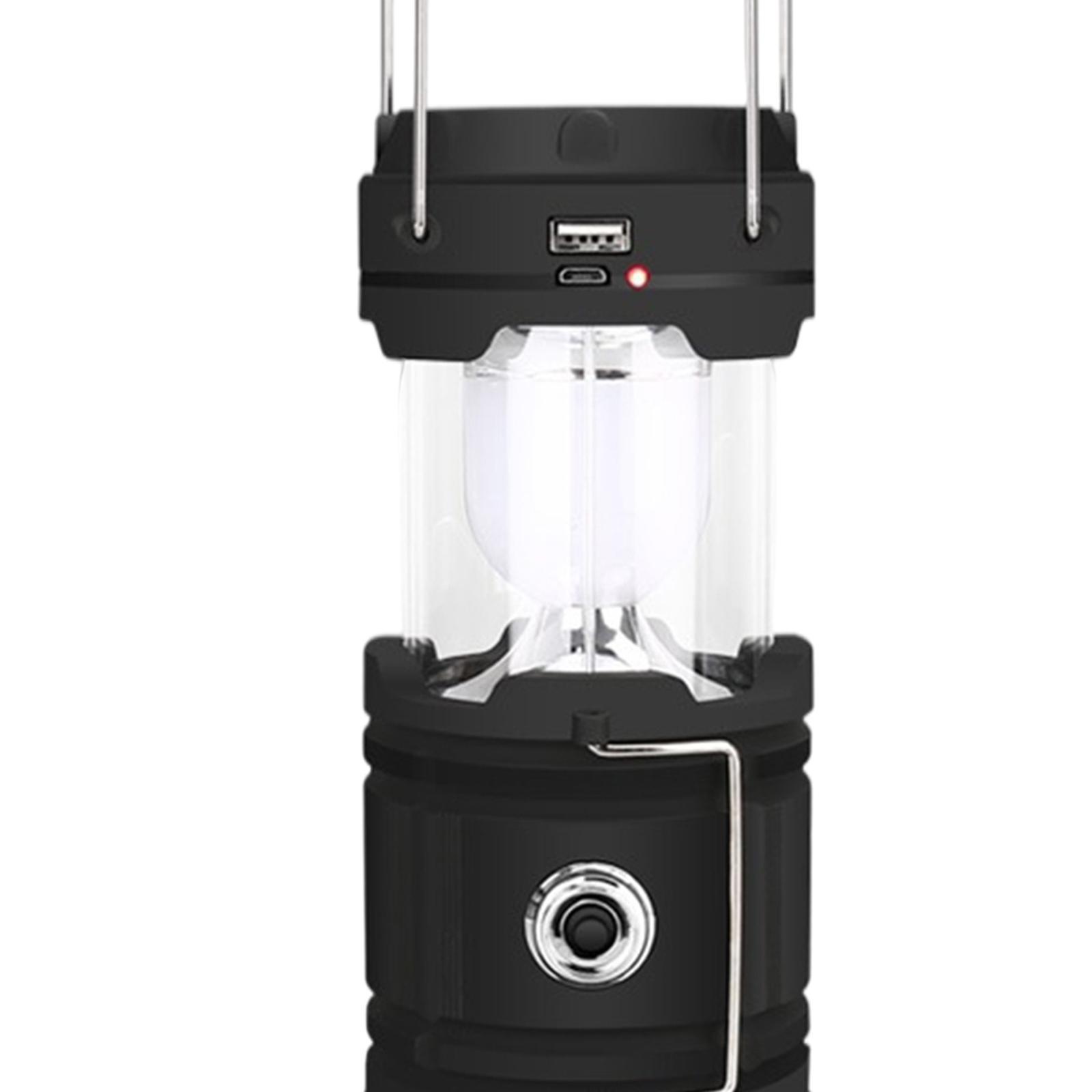 Outdoor Camping Lantern, LED Solar Powered Waterproof Tent Light, Perfect Lantern Flashlight for Emergency Survival Hiking Fishing Home and More