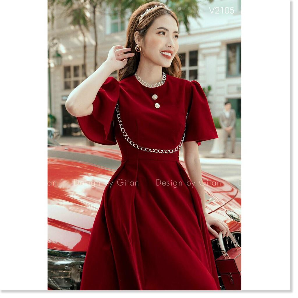 ĐẦM LỤA HÀNG QUÃNG CHÂU,DÁNG XÒE,THIẾT KẾ TRƠN NHƯNG KHÔNG KÉM PHẦN SANG TRỌNG LANA FASHION