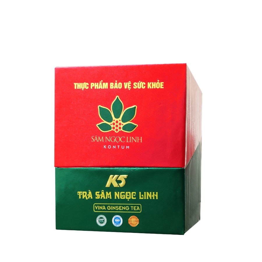 Đặn Sản Kon Tum - Trà K5 Sâm Ngọc Linh Kon Tum Hộp 20 Gói