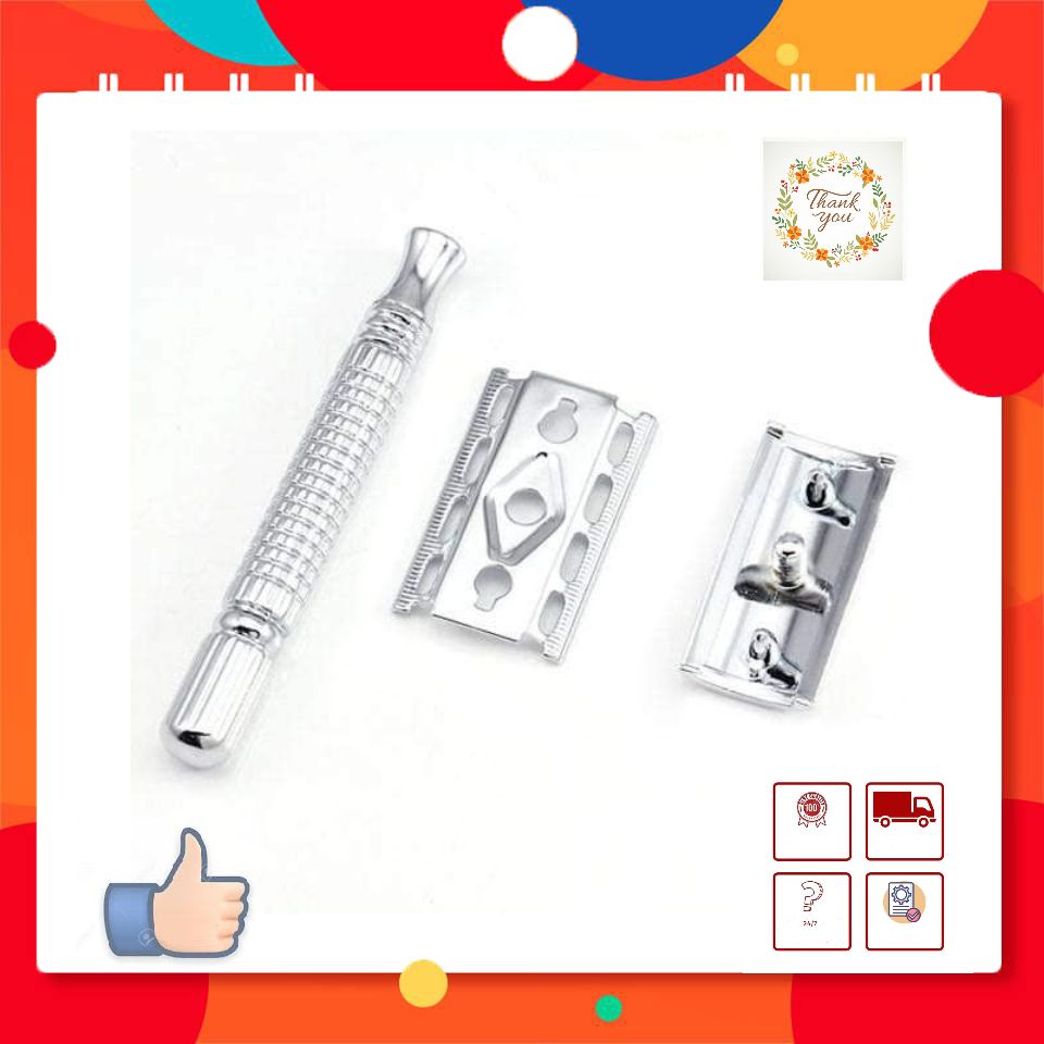 Dao Cạo Râu INOX Truyền Thống Phong Cách Vintage Cầm Chắc Tay Dễ Dàng Sử Dụng