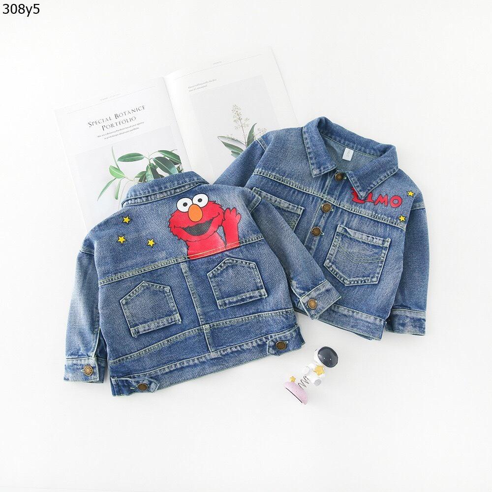 Áo khoác Jean (Denim) họa tiết hoạt hình