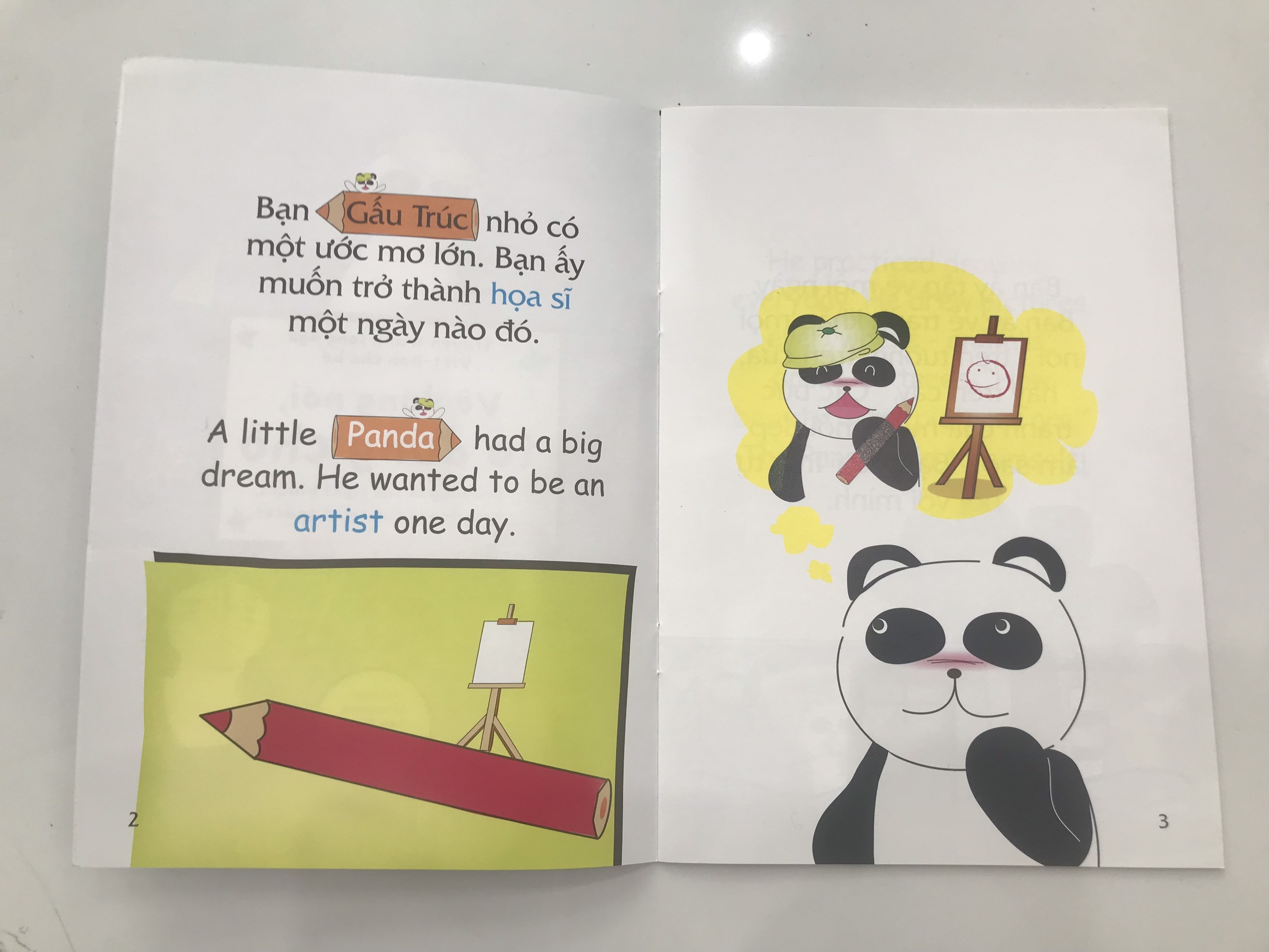 Truyện tranh song ngữ Việt-Anh cho bé - Drawing in the right places, coloring in the right spaces - Vẽ đúng nơi, tô đúng chỗ