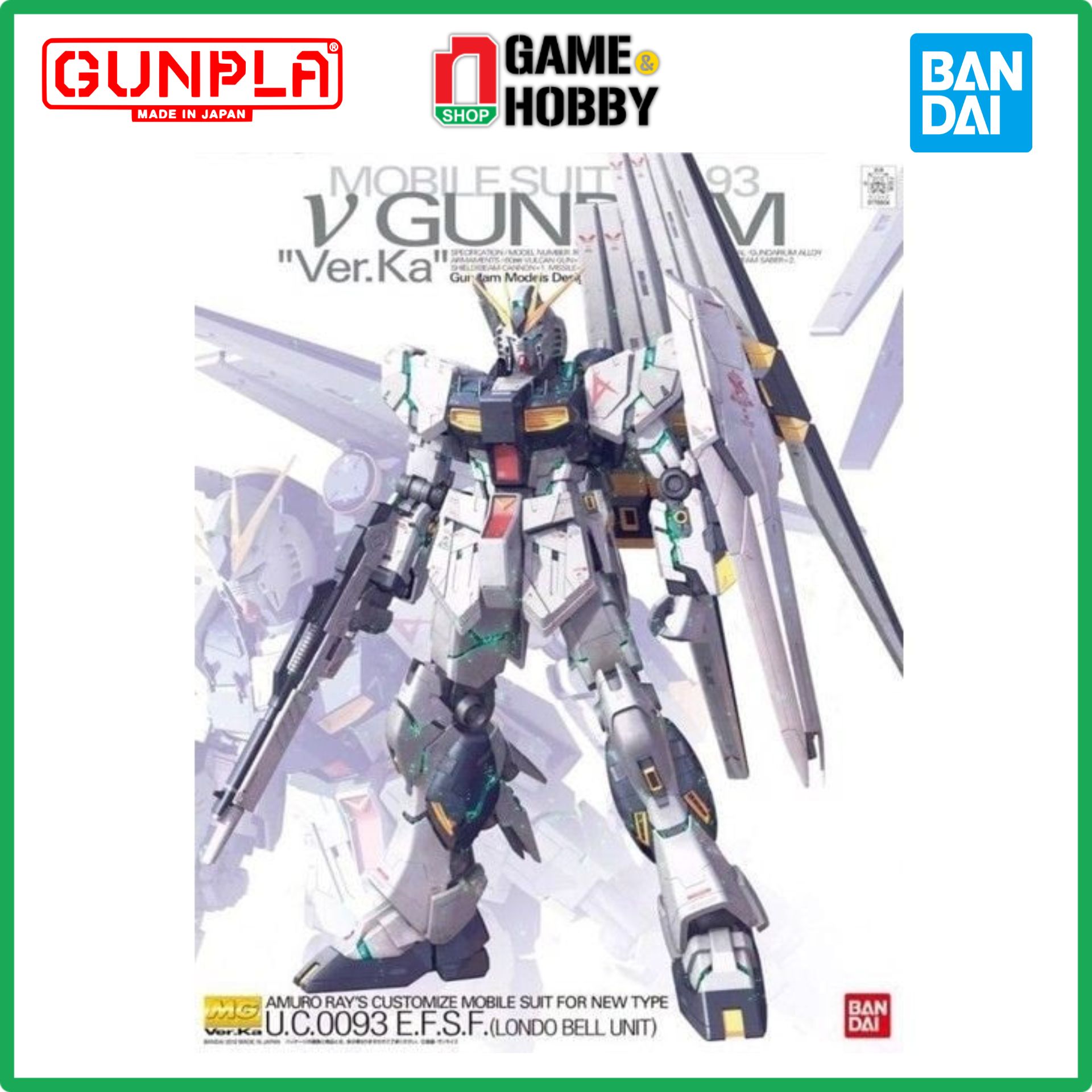 Mô Hình Lắp RápNU GUNDAM VER. KA (MG - 1/100) - Hàng Chính Hãng