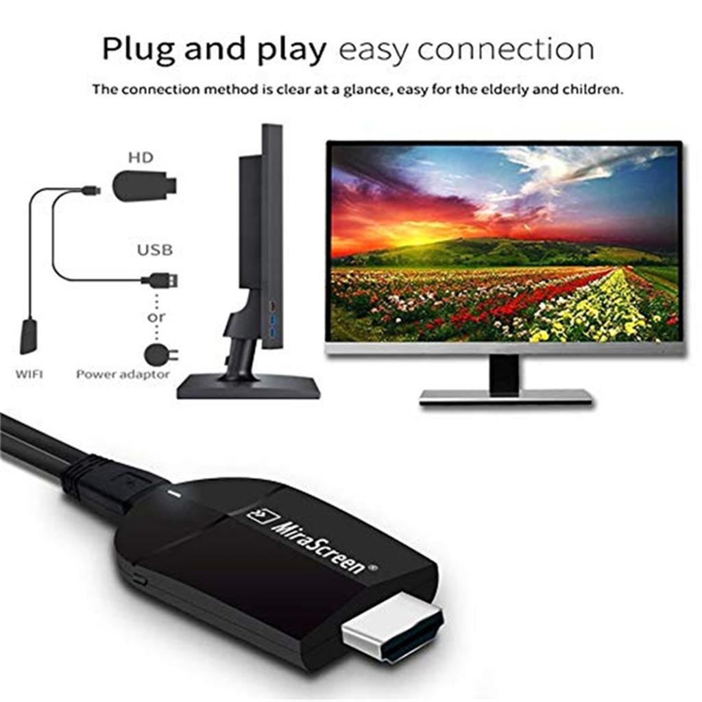 Wireless WiFi Display Dongle 1080P Mirroring Adapter for Android IOS