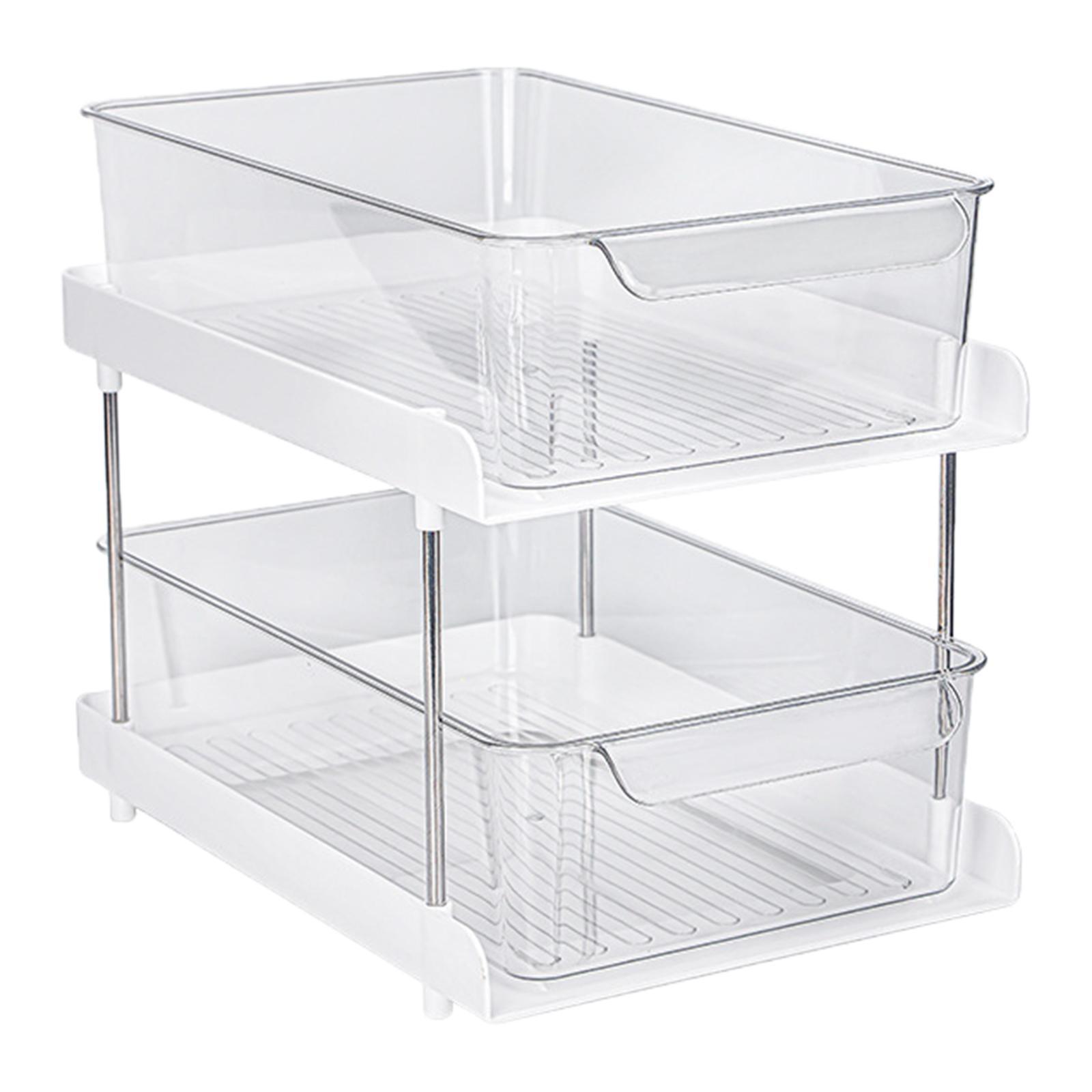 Multifunctional Kitchen Storage Rack Clear Spice Rack for Student Dormitory