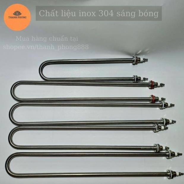 Thanh Nhiệt Điện Trở Chữ U 220V 380V , Thiết Bị Linh Kiện Nồi Phở , Nồi Đun Nước...inox 304