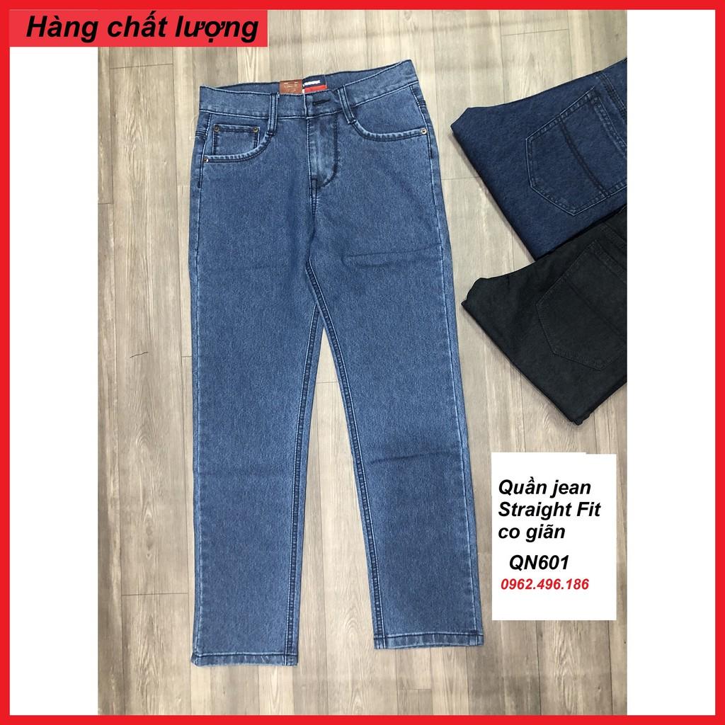 Quần jean Straight Fit (ống suông) co giãn QN601