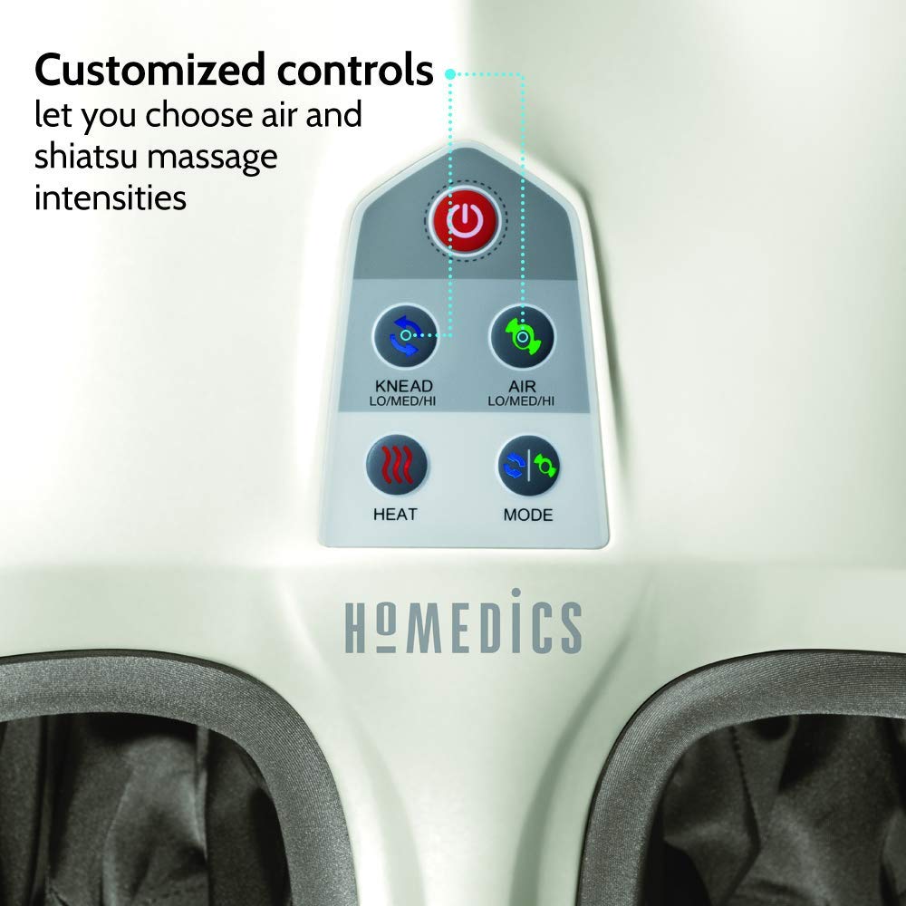 Máy massage chân USA khí nén Shiatsu 3D cao cấp , kèm nhiệt (HoMedics Shiatsu Air 2.0 With Heat) nhập khẩu USA