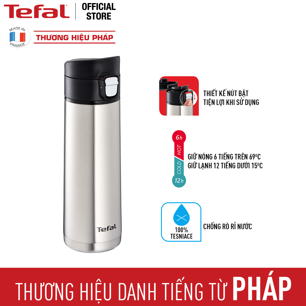 Bình giữ nhiệt Tefal WEGO K2271224 350ml - màu bạc - Hàng chính hãng