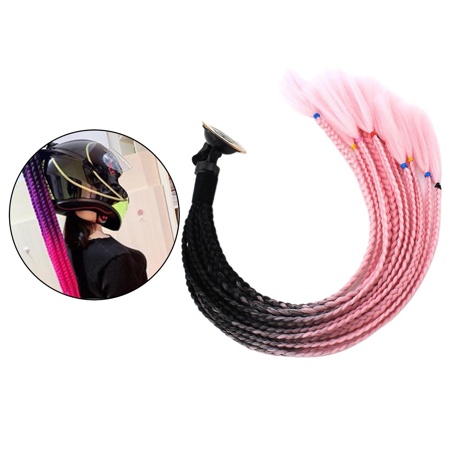 2X 55cm Hair   Gradient Ponytail for Motorcycle