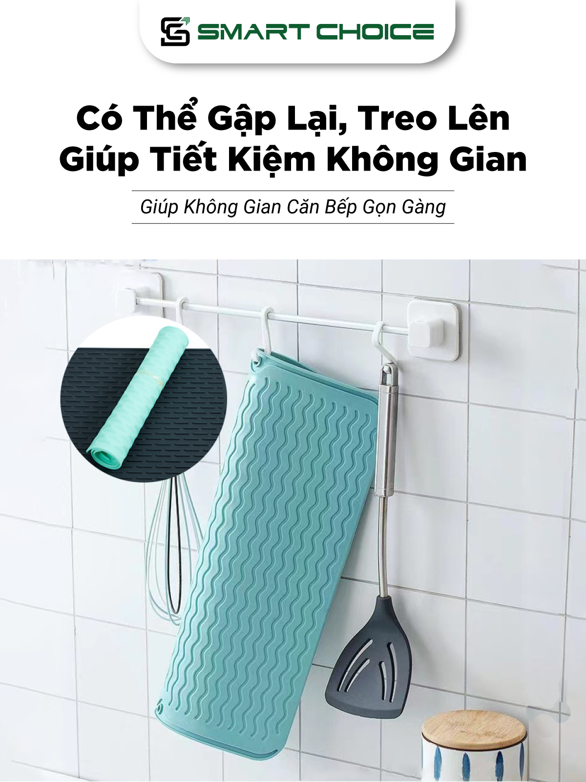 Thảm Trải Bàn Silicon SMARTCHOICE Chính Hãng 3 Màu Chất Liệu Silica Gel Cao Cấp SCG-PK152