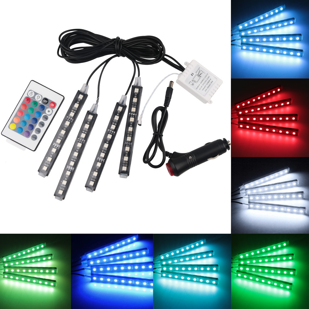 Đèn Led Gầm Ô Tô Loại 9 LED – Có Kèm Remote Điều Khiển Chế Độ Nháy