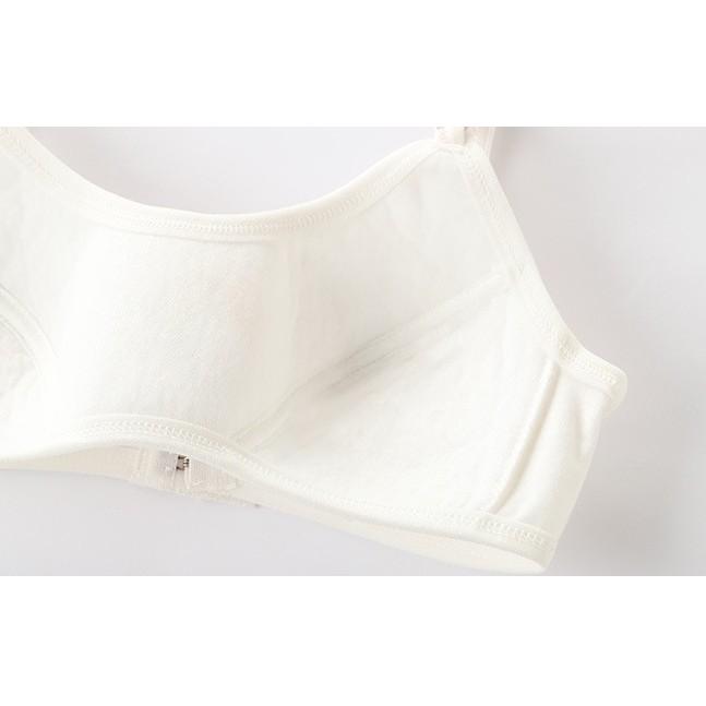 Bộ 3 áo lót học sinh dây nhỏ móc khóa tùy chỉnh không gọng không mút mềm mại thích hợp cho học sinh cấp 2, cấp 3