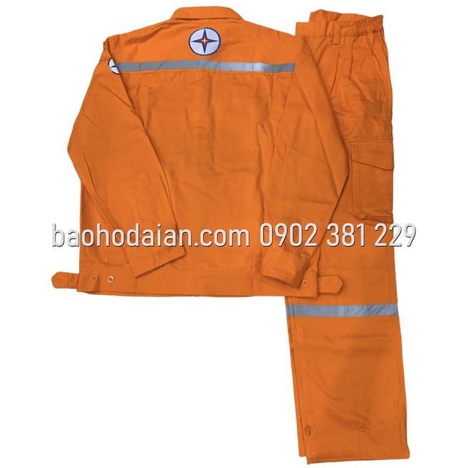 Quần áo điện lực tiêu chuẩn màu cam vải Pangrim EVNSPC