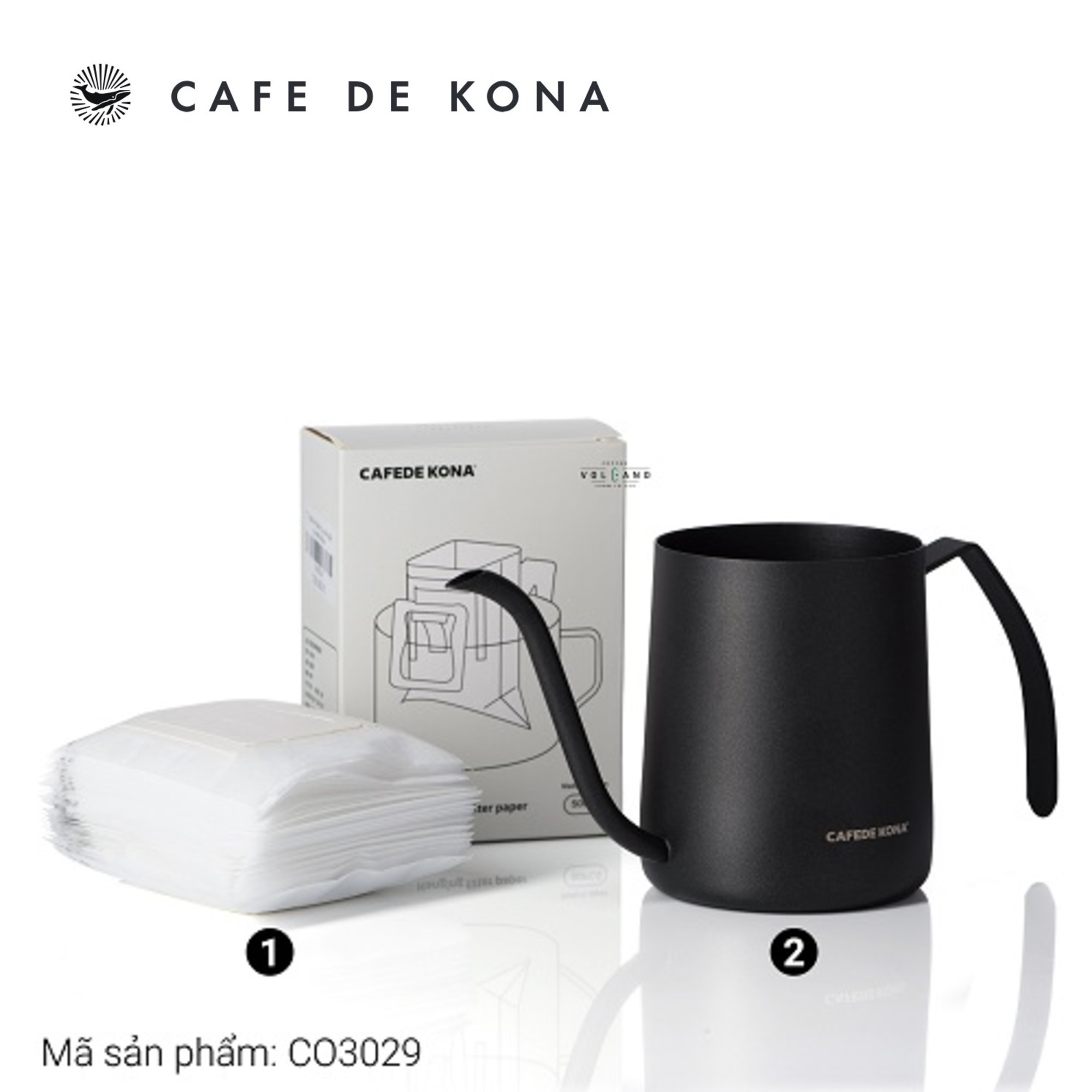 Combo pha cà phê phin giấy túi lọc Nhật Bản CAFE DE KONA