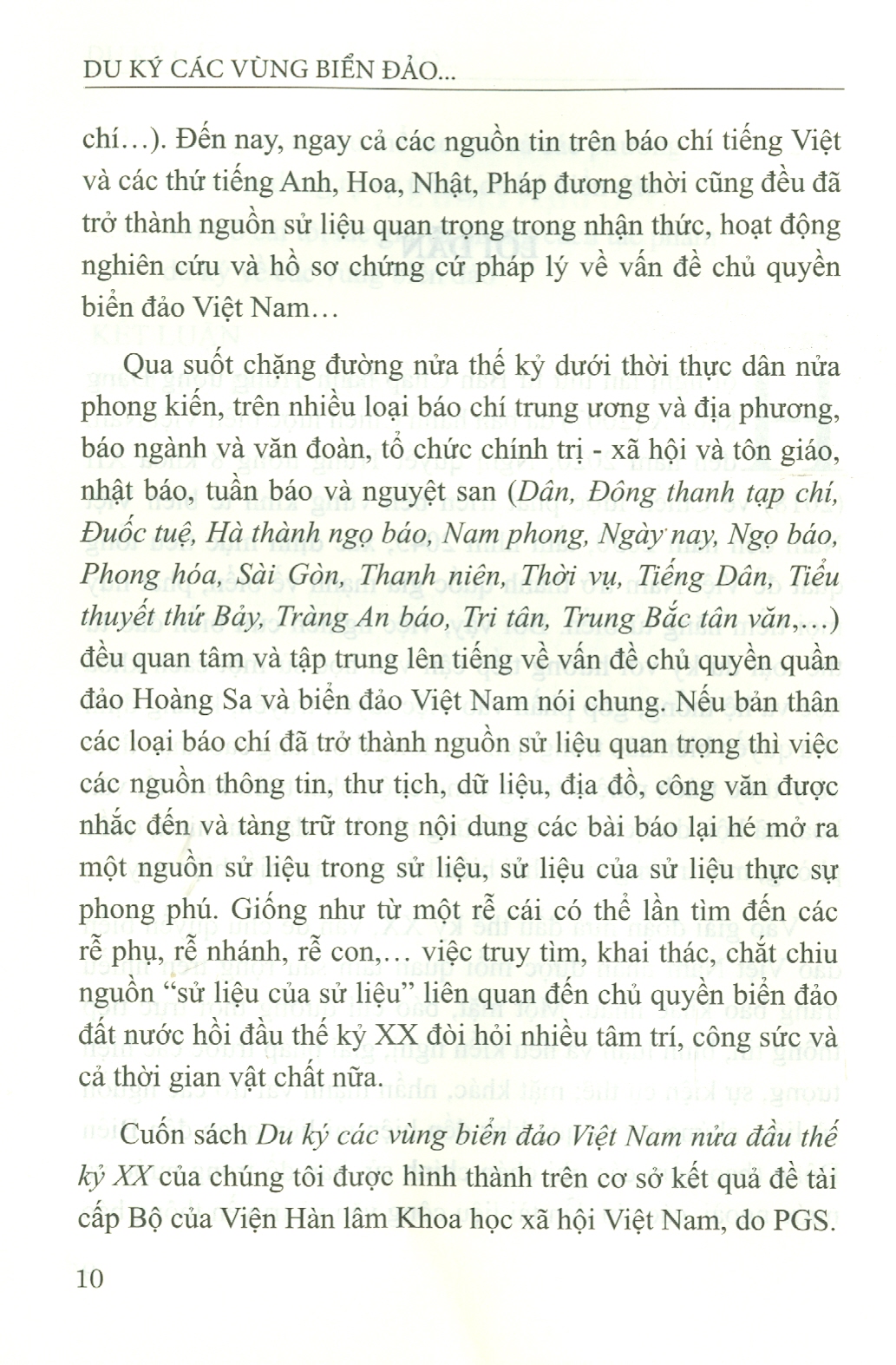 Du Ký Các Vùng Biển Đảo Việt Nam Nửa Đầu Thế Kỷ XX (Sách chuyên khảo)