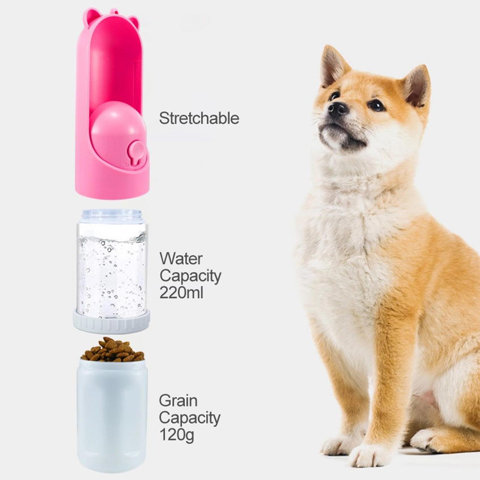 Máy lọc nước cho thú cưng 220mL tích hợp bát đựng thức ăn 120g