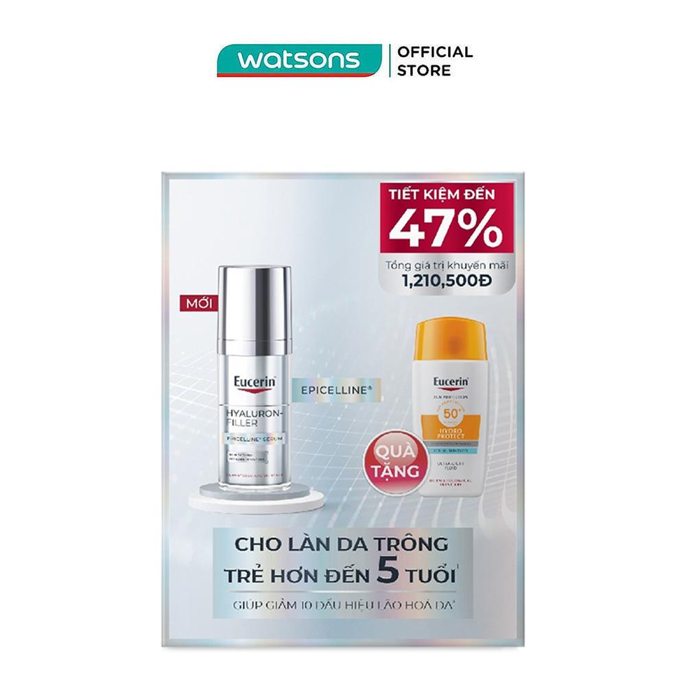 Combo Eucerin (Tinh Chất Giúp Giảm Dấu Hiệu Lão Hóa 30ml+Kem Chống Nắng Hydro Protect SPF50+ 50ml)