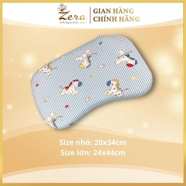 Gối cao su non cho bé Zera, gối cao su non cho trẻ, gối cao su chống bẹp đầu, gối cao su non cho bé gái, gối bé trai