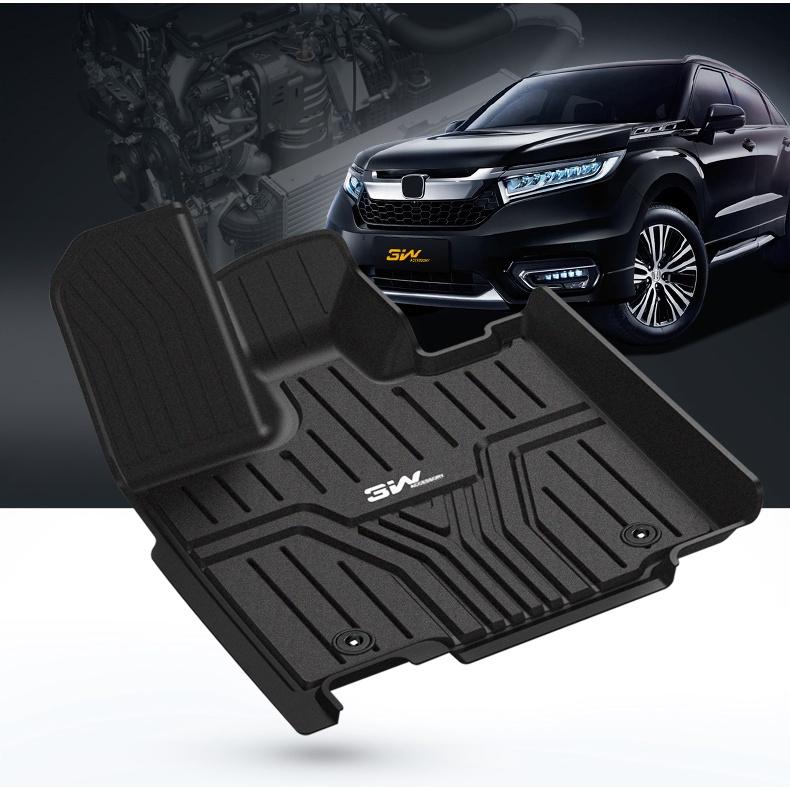 Thảm lót sàn xe ô tô HONDA BREEZE 2020- Nhãn hiệu Macsim 3W chất liệu nhựa TPE đúc khuôn cao cấp - màu đen