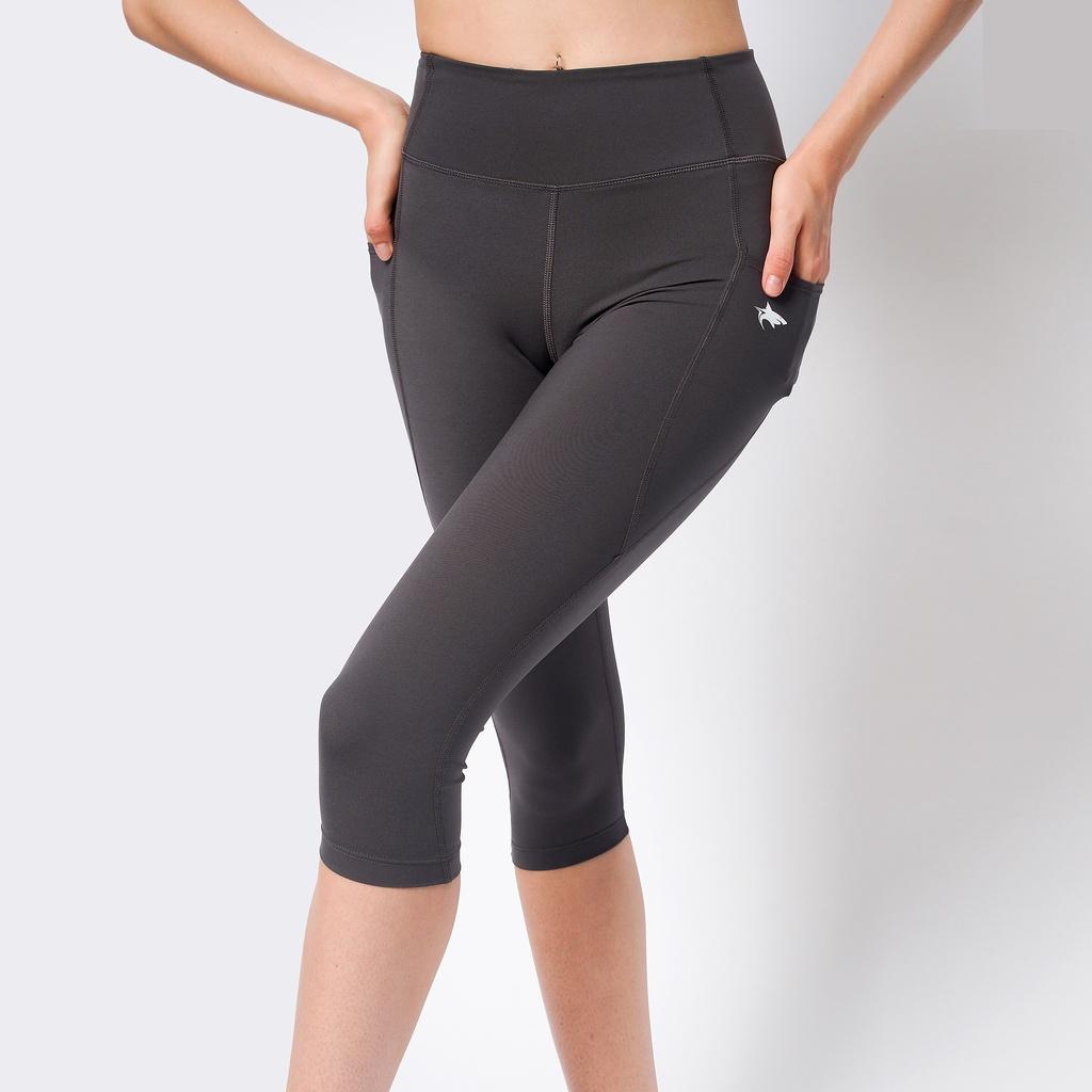 Quần tập gym yoga legging nữ dáng lửng 3/4 WL330 Runnavy by Carasix, nâng mông tôn dáng, vải thấm hút khô thoáng