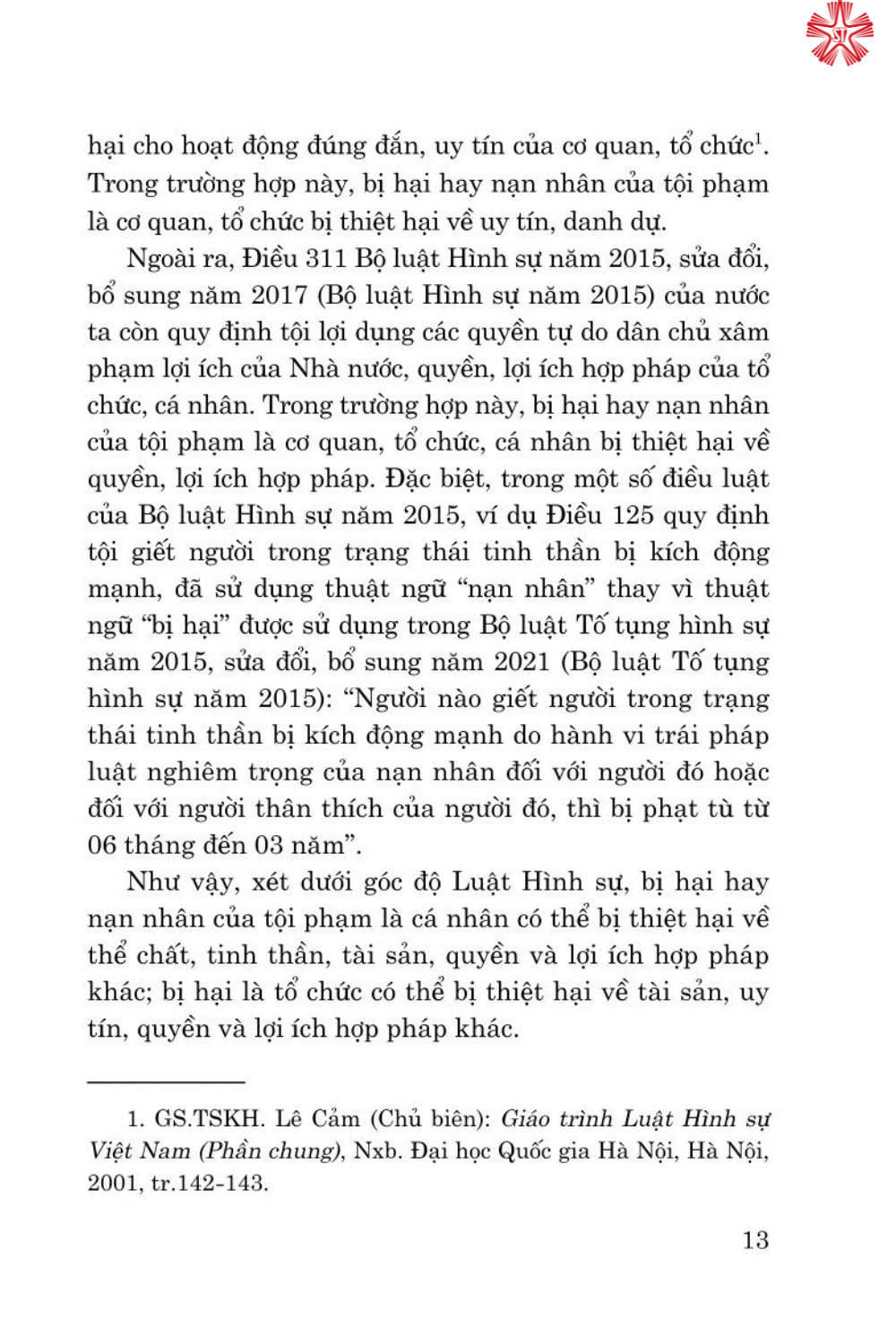 Nạn nhân học - Một số vấn đề lý luận và thực tiễn (bản in 2024)