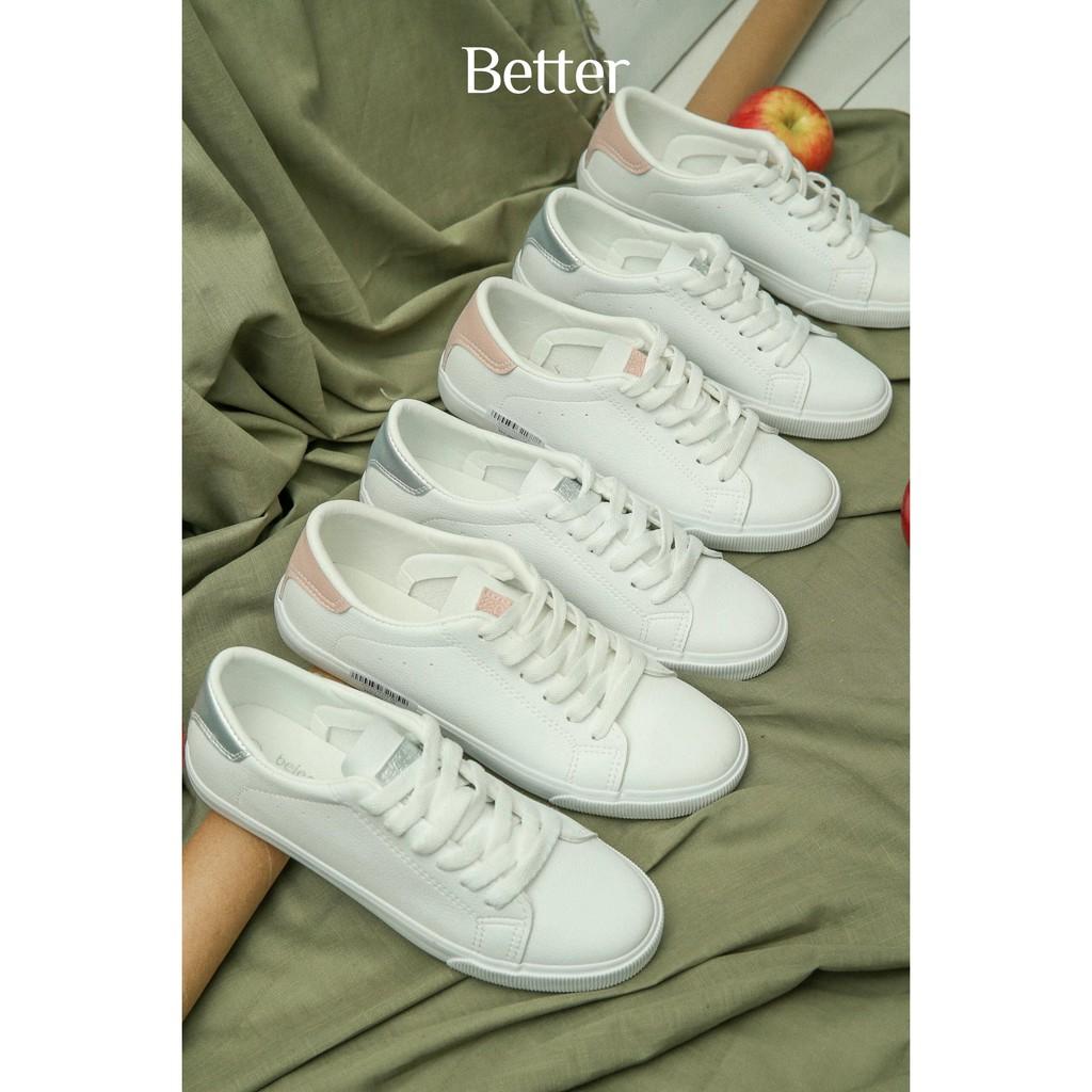 Giày sneaker trắng gót hồng 021017002 gót bạc 021017001- Better Shoes