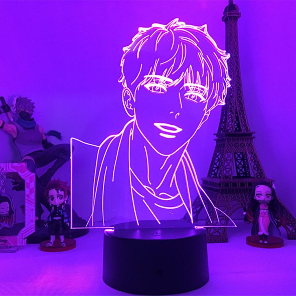 Đèn Ngủ Để Bàn Đèn LED 3D Hình Anime BJ Alex Công Tắc Cảm Ứng 16 Màu Có Remote Điều Khiển Veniceshop