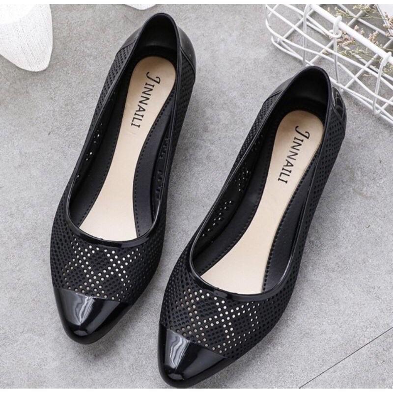 Giày búp bê nhựa đi mưa 3p có lỗ thoáng khí