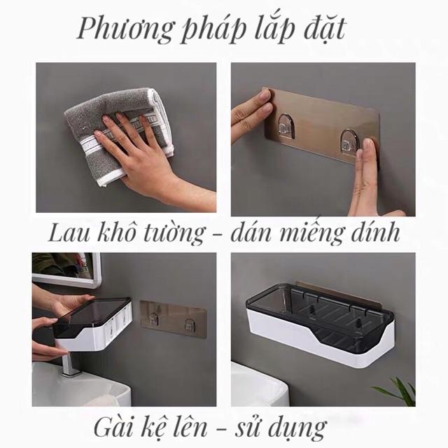 Kệ dán tường đa năng,  kệ gia vị , kệ để đồ phòng tắm, kệ nhựa, kệ để đồ phòng bếp, phong cách hiện đại