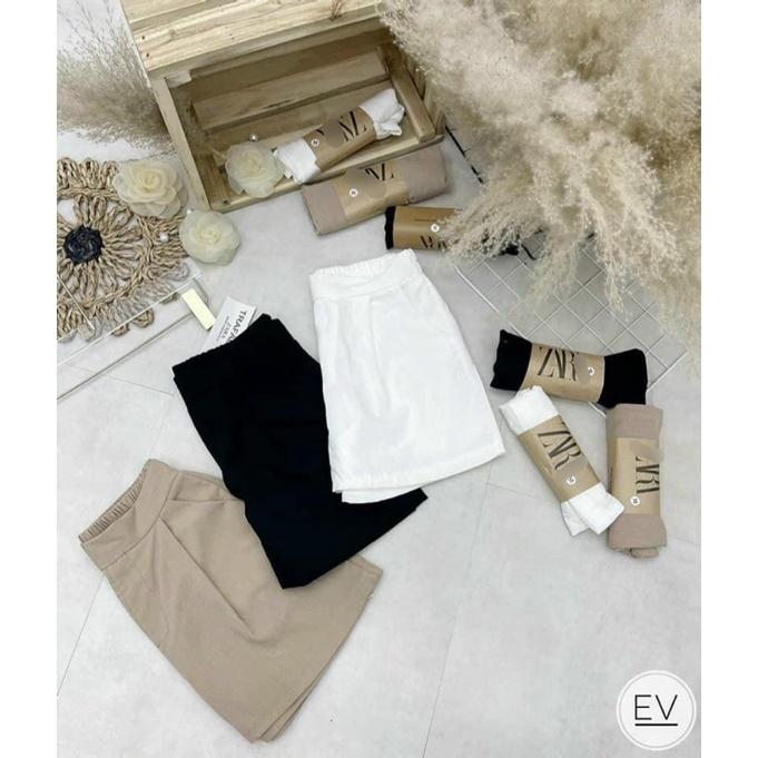 Quần đùi nữ - quần short nữ dáng váy chất đũi siêu mát